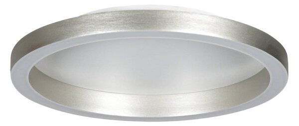 Steinhauer LED stropna svetilka Ringlux, jekleno siva, Ø 40 cm, kovina, 2700 K, zatemnjen, Kovinska, Dnevna soba / jedilnica, Kovina, Sodobni