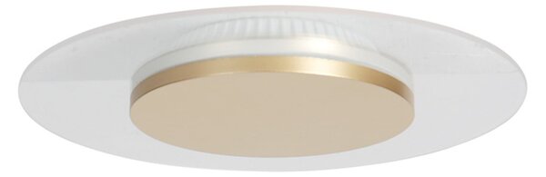 Steinhauer LED stropna svetilka Lido, zlata barva, Ø 28 cm, zatemnjen, Zlata / medeninasta, Dnevna soba / jedilnica, Kovina, Sodobni