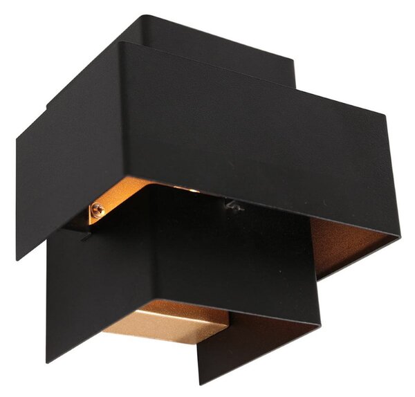Steinhauer LED stenska svetilka Muro 3367, črna, navzgor/navzdol, G9, 2.700 K, zatemnjen, Črna, Dnevna soba / jedilnica, Kovina, Sodobni, Stenska vtičnica zgoraj / spodaj