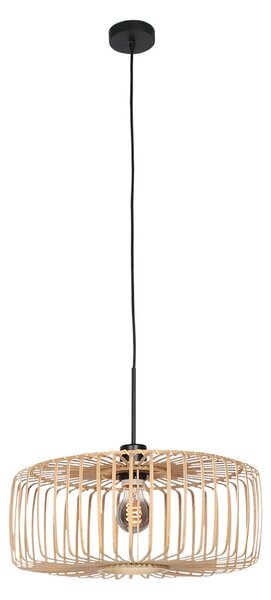 Steinhauer Visoka svetilka Sparkled Light, črna/naravni bambus, Ø 40 cm, zatemnjen, Les, Dnevna soba / jedilnica, Bambus