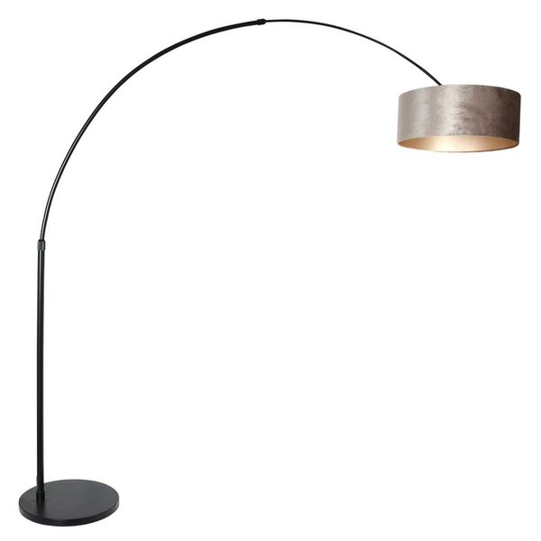Steinhauer Talna svetilka Arc Sparkled Light črna/srebrna, Črna, Dnevna soba / jedilnica, Kovina, Sodobni
