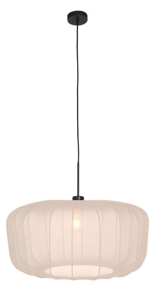 Steinhauer Visoka svetilka Sparkled Light, najlon v krem barvi, Ø 60 cm, E27, zatemnjen, Bež, Dnevna soba / jedilnica, Tkanine / tekstil, Sodobni