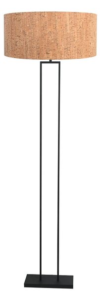 Steinhauer Stropna svetilka Stang, črna/rjava, višina 160 cm, pluta, zatemnjen, Črna, Dnevna soba / jedilnica, Kovina, Sodobni