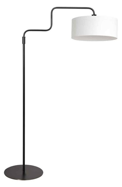 Steinhauer Stojna svetilka Bloeba, črna/bela, višina 165 cm, platno, Črna, Dnevna soba / jedilnica, Kovina, Sodobni