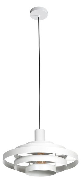 Steinhauer Obesna svetilka Halo Cirque, bela, kovina, Ø 50 cm, E27, zatemnjen, Bela, Dnevna soba / jedilnica, Kovina, Sodobni