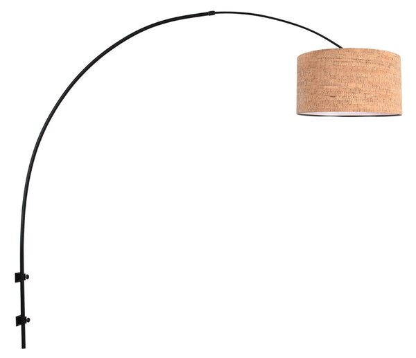 Steinhauer Stenna svetilka Sparkled Light, črna/rjava, višina 240 cm, pluta, zatemnjen, Rjava / rjasta, Dnevna soba / jedilnica, Razno, Sodobni