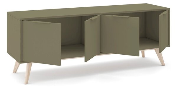 Zelena TV omarica v mat dekorju 140x53x40 cm Campus – Marckeric