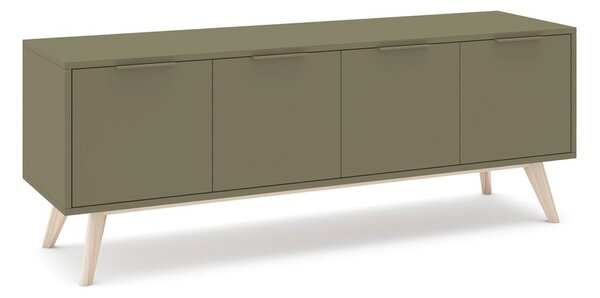 Zelena TV omarica v mat dekorju 140x53x40 cm Campus – Marckeric