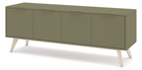 Zelena TV omarica v mat dekorju 140x53x40 cm Campus – Marckeric