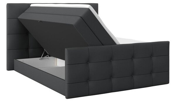 Modern Living Postelja Boxspring Josie-C, Temno Siva, 160x200
