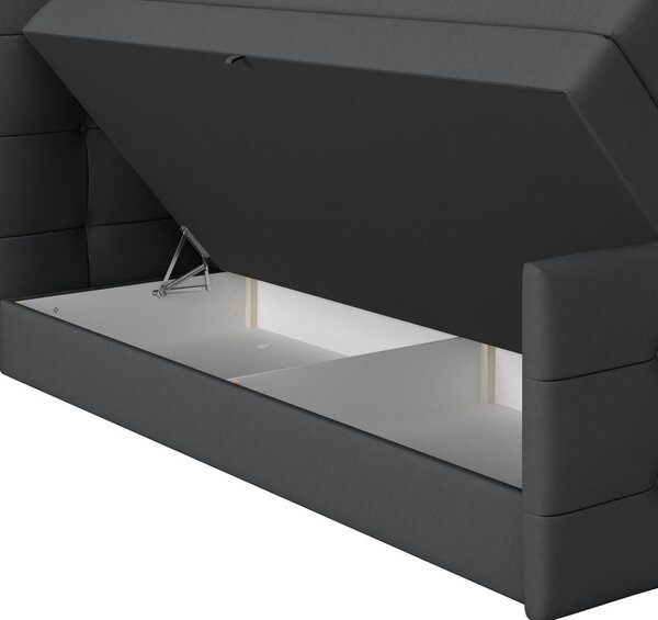 Modern Living Postelja Boxspring Josie-C, Temno Siva, 160x200