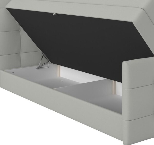 Modern Living Postelja Boxspring Josie-C, Srebrna, 160x200