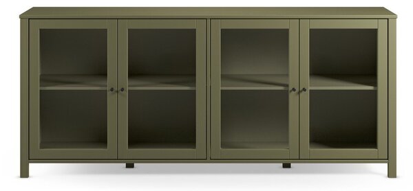Zelena vitrina iz masivnega bora 186x80x40 cm Alessandra – Marckeric