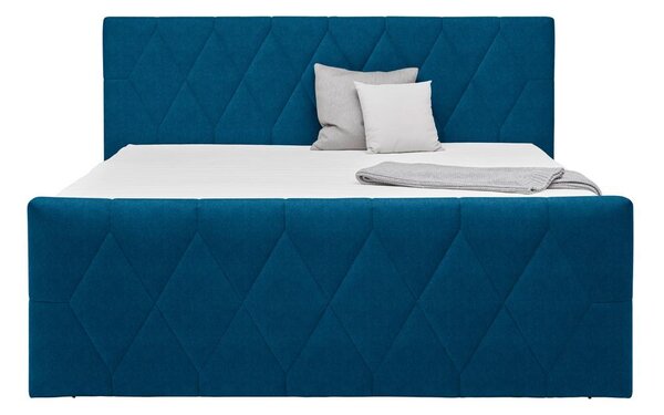 Based Postelja Boxspring Josie-b, Barva Petroleja, 160x200