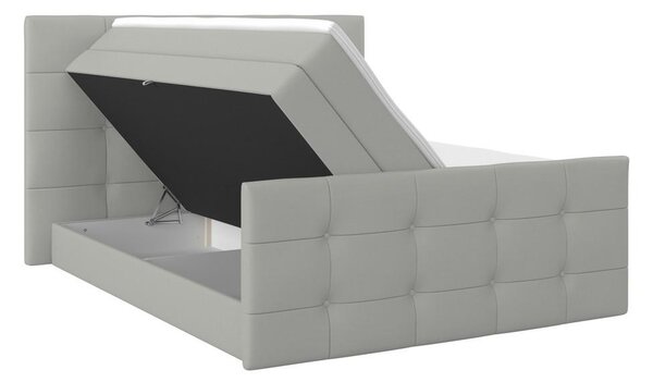 Modern Living Postelja Boxspring Josie-C, Srebrna, 180x200