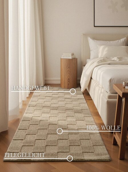 TEKAČ Kollektion 1766 80/200 cm tkano svetlo rjava