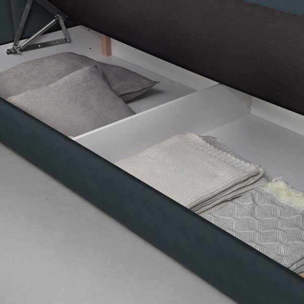 Based Postelja Boxspring Josie-b, Barva Grafita, 160x200