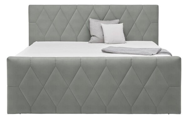 Based Postelja Boxspring Josie-b, Siva, 180x200