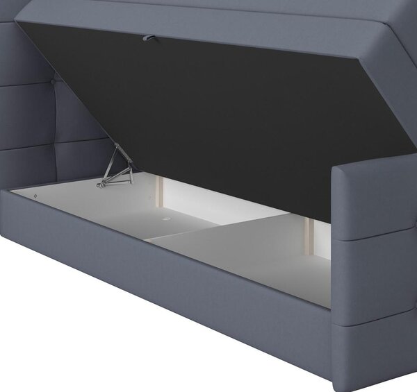 Modern Living Postelja Boxspring Josie-C, Sivomodra, 160x200