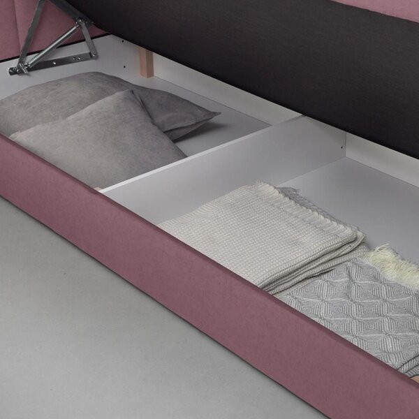Based Postelja Boxspring Josie-b, Rjava, 160x200