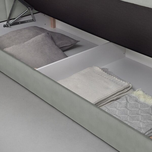 Based Postelja Boxspring Josie-b, Siva, 180x200