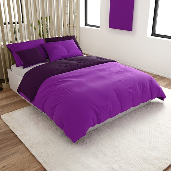 Bombažna posteljnina VIOLETTA vijolična Dimenzije posteljnine: 70 x 90 cm | 140 x 200 cm