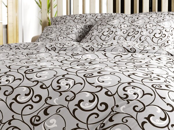 Polibombažna posteljnina ORIENT POLY siva Dimenzije posteljnine: 70 x 90 cm | 140 x 200 cm