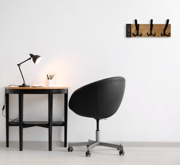 Minimalistični stenski obešalnik MODERN OAK 40 cm