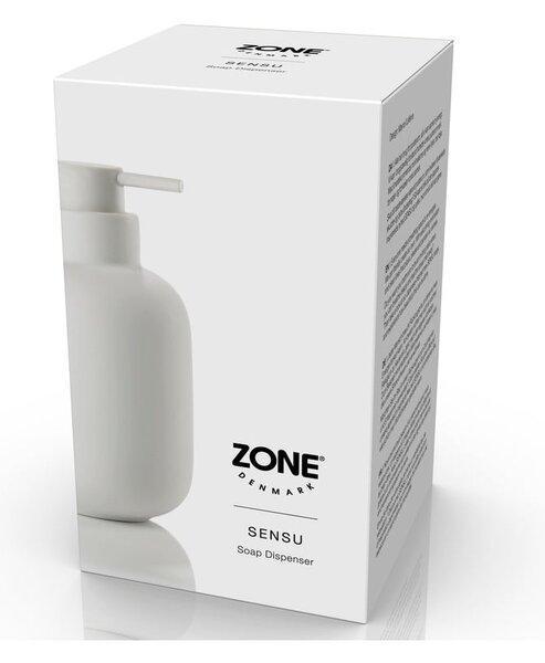 Bel lončen dozirnik za milo 300 ml Sensu – Zone