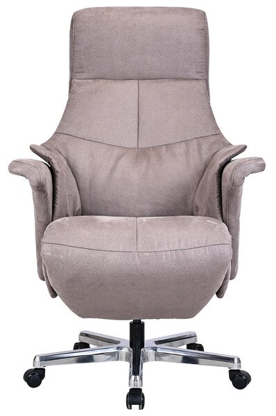 DIREKTORSKI STOL kovina, tekstil siva, barve aluminija