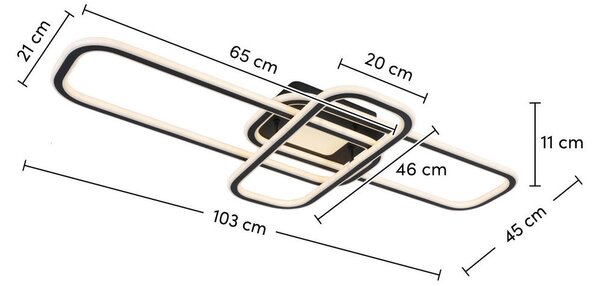 STROPNA LED-SVETILKA Etamin 44 W 5200 lm 3000-6000 K 220-240 V