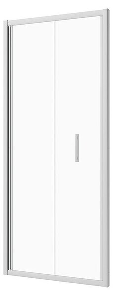 Sanotechnik Zložljiva vrata za tuš kabino Slim Line (80 x 200 cm, Krom, Vgradne dimenzije: 78-82 cm)