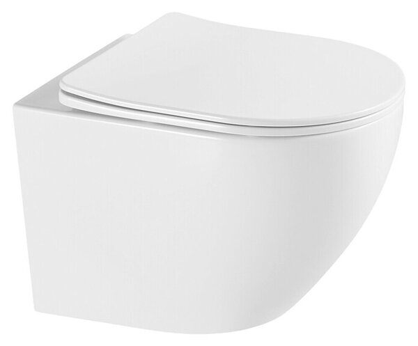 Sanotechnik Stenski WC UNO Tornado (Izpiranje brez roba, Bela, Do x Š x V: 52 x 36 x 35 cm)