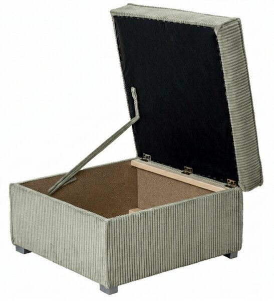 Taburet SMART COSARO s shranjevalnim prostorom 65x65 cm, mentolova