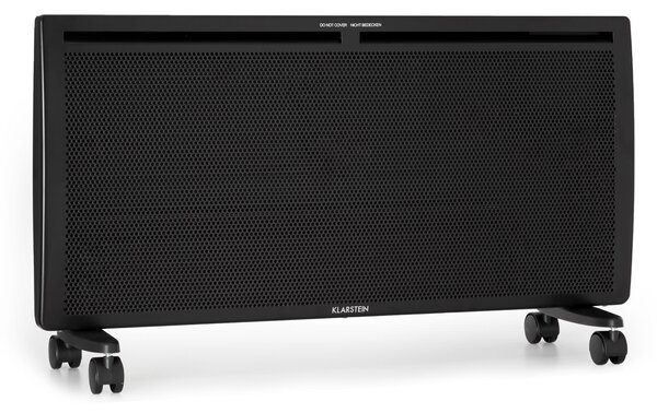 Klarstein Hot Spot Slimcurve Double Wave, grelec 2 v 1, 2000 W, tedenski timer, črn