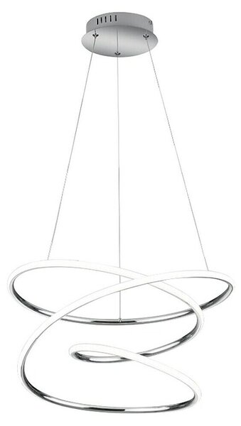 Trio Leuchten LED viseča svetilka Bologna (36 W, Višina: 150 cm, Nevtralno bela, Srebrna)