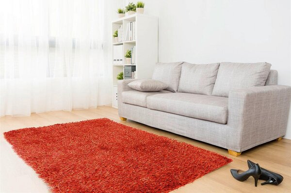 PREPROGA Z VISOKIM FLOROM 120/180 cm taftano oranžna