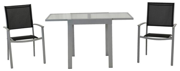 Gardenson Vrtni Set Milano, 3-delni, Raztegljiva Miza