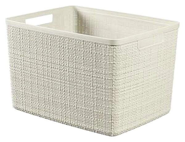 Curver Zaboj za shranjevanje Jute (Do x Š x V: 36 x 28 x 23 cm, Plastika, Kremne barve)