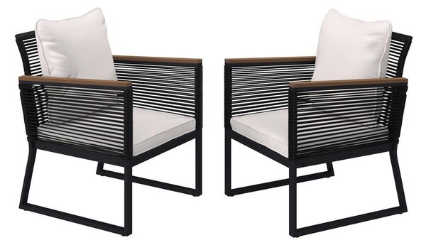 Bessagi Garden Set Vrtnih Stolov Toni, 2 Kos, Krem
