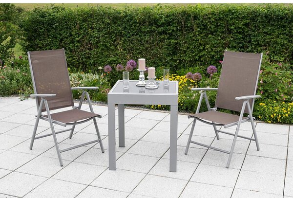 Gardenson Vrtni Set Amalfi, 3-Delno, Rjavosiva