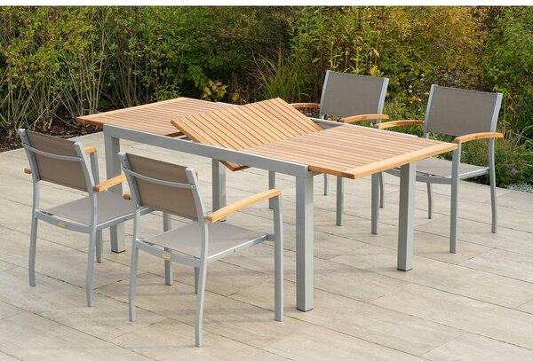 Gardenson Raztegljiva Vrtna Miza Pia, 150-200x90, Masivno