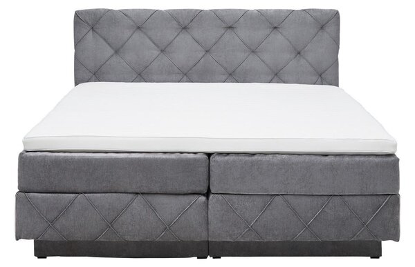 Premium Living Postelja Boxspring Cordoba, Siva, 160x200