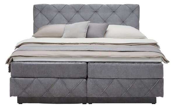 Premium Living Postelja Boxspring Cordoba, Siva, 160x200