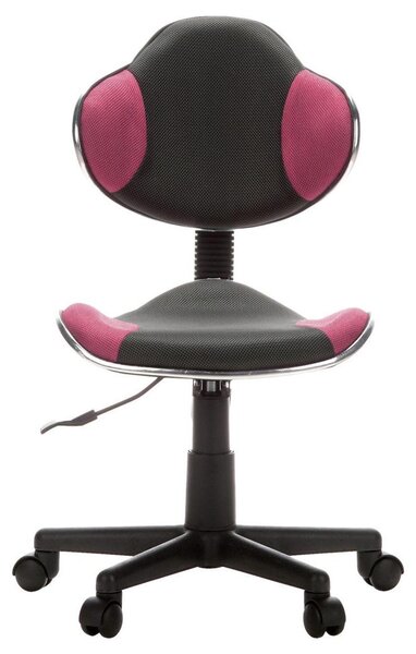 MID.YOU Mladinski Vrtljivi Stol Kiddy Gti 2, Siva, Roza