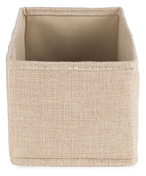 Bež tekstilna škatla za shranjevanje 28x12x12 cm Sandy – Compactor