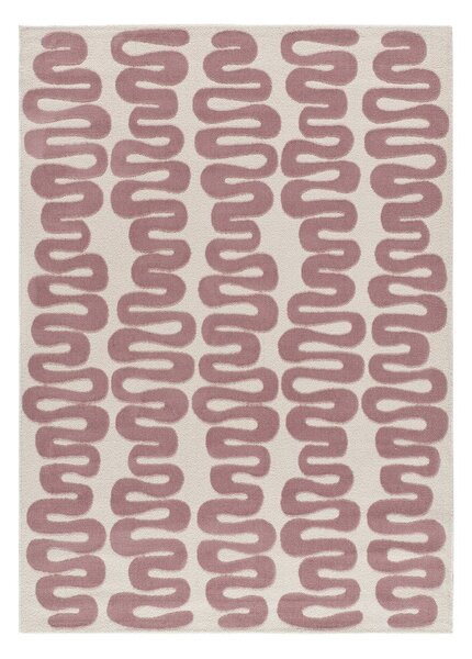 Rožnata/kremno bela preproga 120x170 cm Flashy – Universal