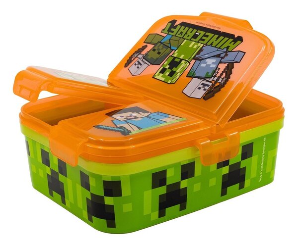 Oranžna plastična otroška posoda za malico Minecraft – STOR