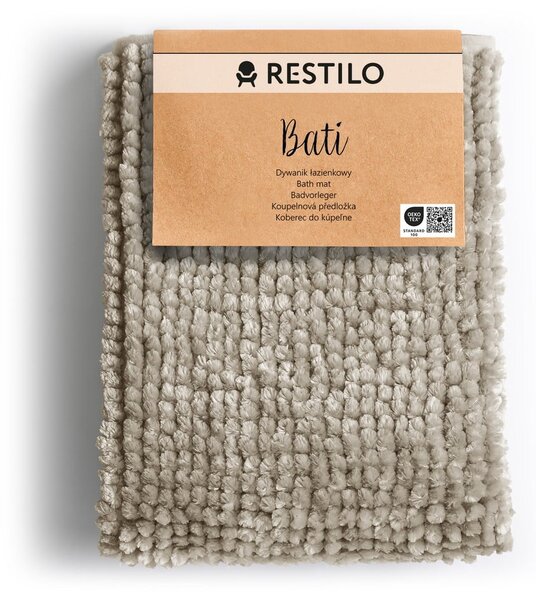 Bež kopalniška preproga 50x70 cm Bati – Restilo