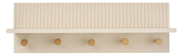 Bež stenski obešalnik s polico 50 cm Rocca – House Nordic